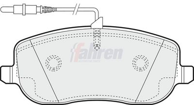 Fahren Brake Pad Set, disc brake FBP3101