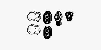 MONTAGESATZ ABGASANLAGE