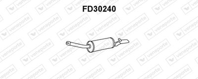 Глушитель выхлопных газов конечный VENEPORTE FD30240 для FORD SCORPIO
