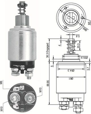 MAGNETI MARELLI Solenoidinis jungiklis, starteris
