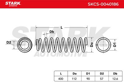 пружина за ходовата част STARK SKCS-0040186