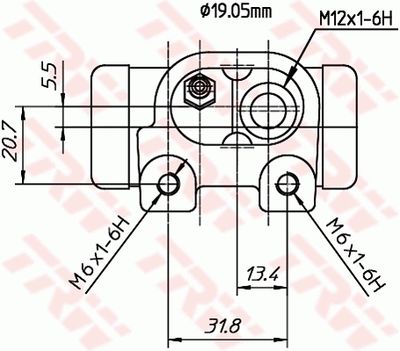 Wheel Brake Cylinder BWD307T