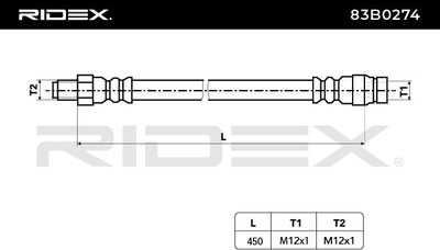 спирачен маркуч RIDEX