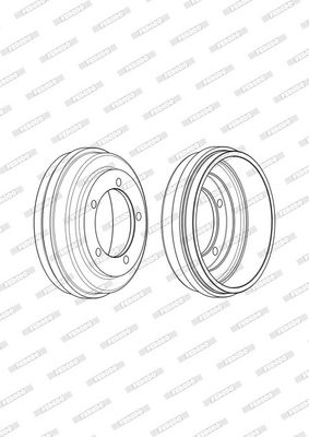 BREMSTROMMEL FERODO FDR329258 3