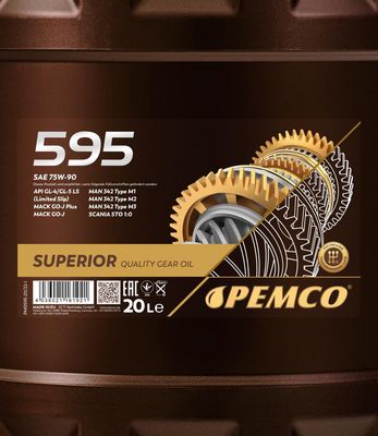 PEMCO - Prevodový olej 595 75W90 20L
