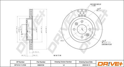 BREMSSCHEIBE DR!VE+ DP1010110726 2