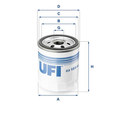 Масляный фильтр UFI 23.188.00 для SUBARU XT