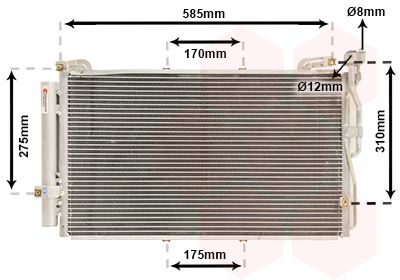 CONDENSATOR CLIMATIZARE VAN WEZEL 82005220