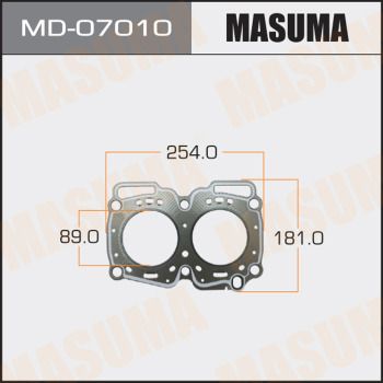 Прокладка, головка цилиндра MASUMA MD-07010 для SUBARU LEGACY