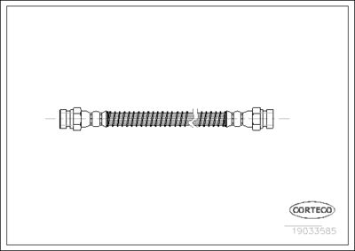 Тормозной шланг CORTECO 19033585 для HYUNDAI GETZ