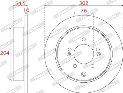 BREMSSCHEIBE FERODO DDF2772C 1