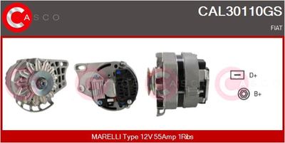 Генератор CASCO CAL30110GS для FIAT CINQUECENTO