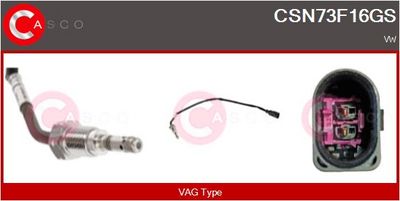 SENZOR TEMPERATURA GAZE EVACUARE