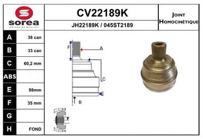 GELENKSATZ ANTRIEBSWELLE
