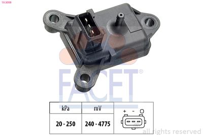 FACET MAP sensor Made in Italy - OE Equivalent (10.3008)