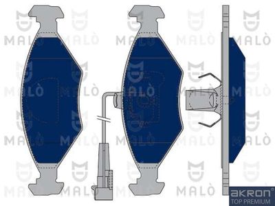 Комплект тормозных колодок, дисковый тормоз AKRON-MALÒ 1050072 для FIAT ALBEA