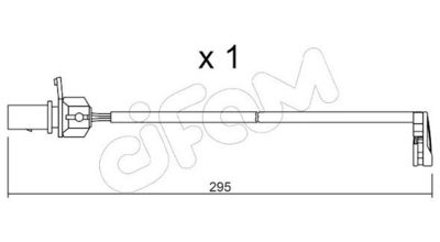 SENZOR DE AVERTIZARE UZURA PLACUTE DE FRANA