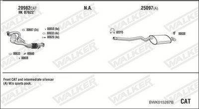 Изпускателна система WALKER BWK015267B