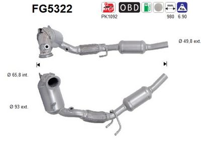 FILTRU FUNINGINE/PARTICULE SIST.DE ESAPAMENT