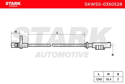 датчик, обороти на колелото STARK SKWSS-0350528