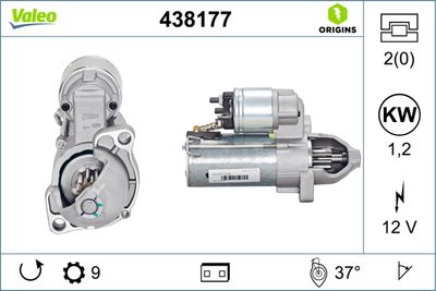 Стартер VALEO 438177 для BMW R