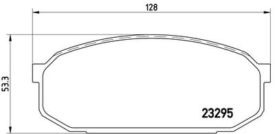 BREMBO P 49 022 Тормозные колодки и сигнализаторы  для MAZDA 323 F V (BA) 2.0 24V