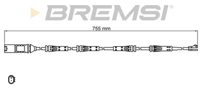 Сигнализатор, износ тормозных колодок BREMSI WI0814 для BMW X7