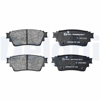 BREMSBELAGSATZ SCHEIBENBREMSE DELPHI LP3408 1