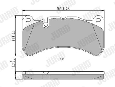 Brake Pad Set, disc brake 573799J