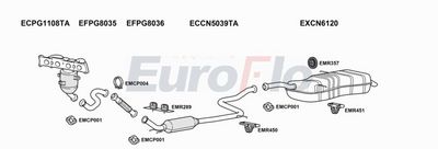 Układ wydechowy EUROFLO CNC4PI206001