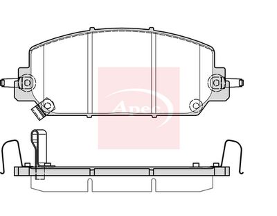 APEC Brake Pad Set, disc brake PAD2383