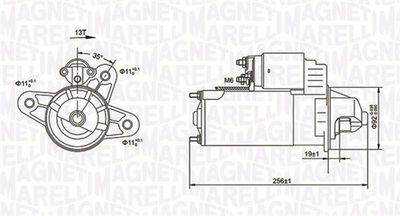 Startmotor MAGNETI MARELLI 063720977010