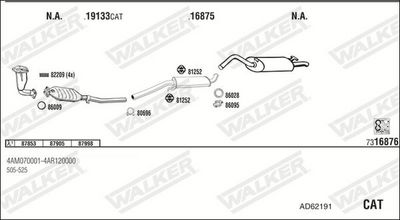 Изпускателна система WALKER AD62191
