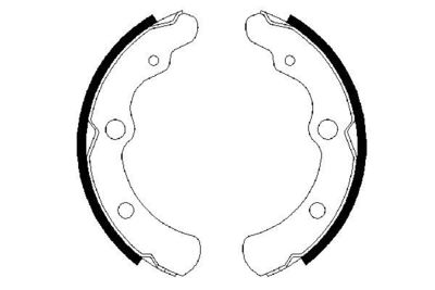 BOSCH Bremsbackensatz