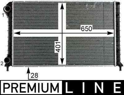 Radiateur - CR1990000P - MAHLE