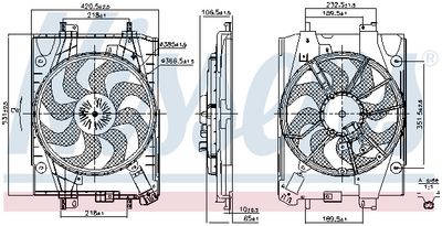 VENTILATOR RADIATOR NISSENS 851057 4