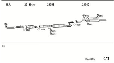 Układ wydechowy WALKER RV41405