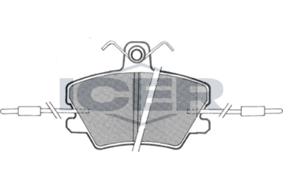 Комплект тормозных колодок, дисковый тормоз ICER 180673 для ALPINE V6