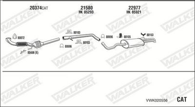 ABGASANLAGE WALKER VWK020556