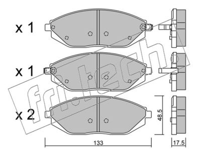 Комплект тормозных колодок, дисковый тормоз fri.tech. 925.0 для CHEVROLET SPARK
