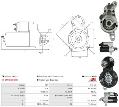 STARTER AS-PL S0319 4