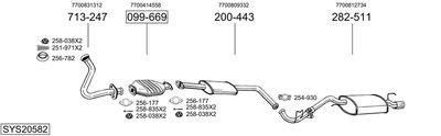 Układ wydechowy BOSAL SYS20582