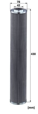 Hydraulisch filter (patroon) past: HAMM HD 13 VT, HD 13 VV, HD 14 VT, HD 14 VV  KOMATSU 830E, 830E-AC  KUBOTA R 510, R 510 B, R 520, R 520 B