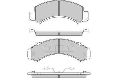 Комплект тормозных колодок, дисковый тормоз E.T.F. 12-0782 для FORD USA BRONCO