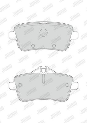 BREMSBELAGSATZ SCHEIBENBREMSE JURID 573458J 2