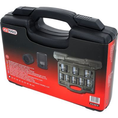 KS Tools 515.0210 Souprava šestihranných silových nástrčných ořechů 3/4", 8dílná, krátké, 24-38mm