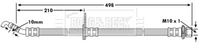 Тормозной шланг BORG & BECK BBH7633 для LEXUS RX