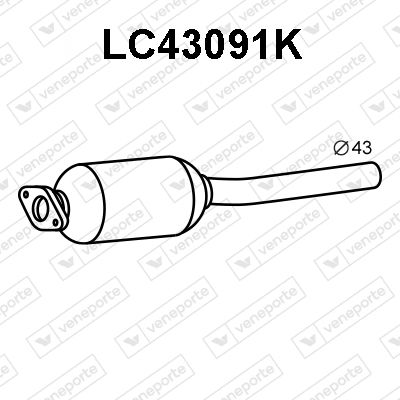 Катализатор VENEPORTE LC43091K для LANCIA Y
