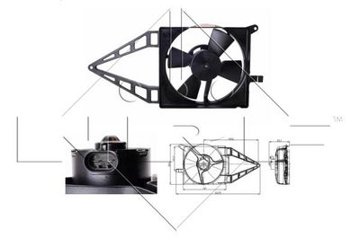 Fan, engine cooling 47020