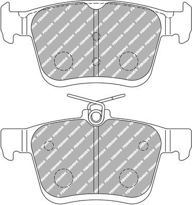 Sada brzdových destiček, kotoučová brzda FERODO RACING FCP4434H